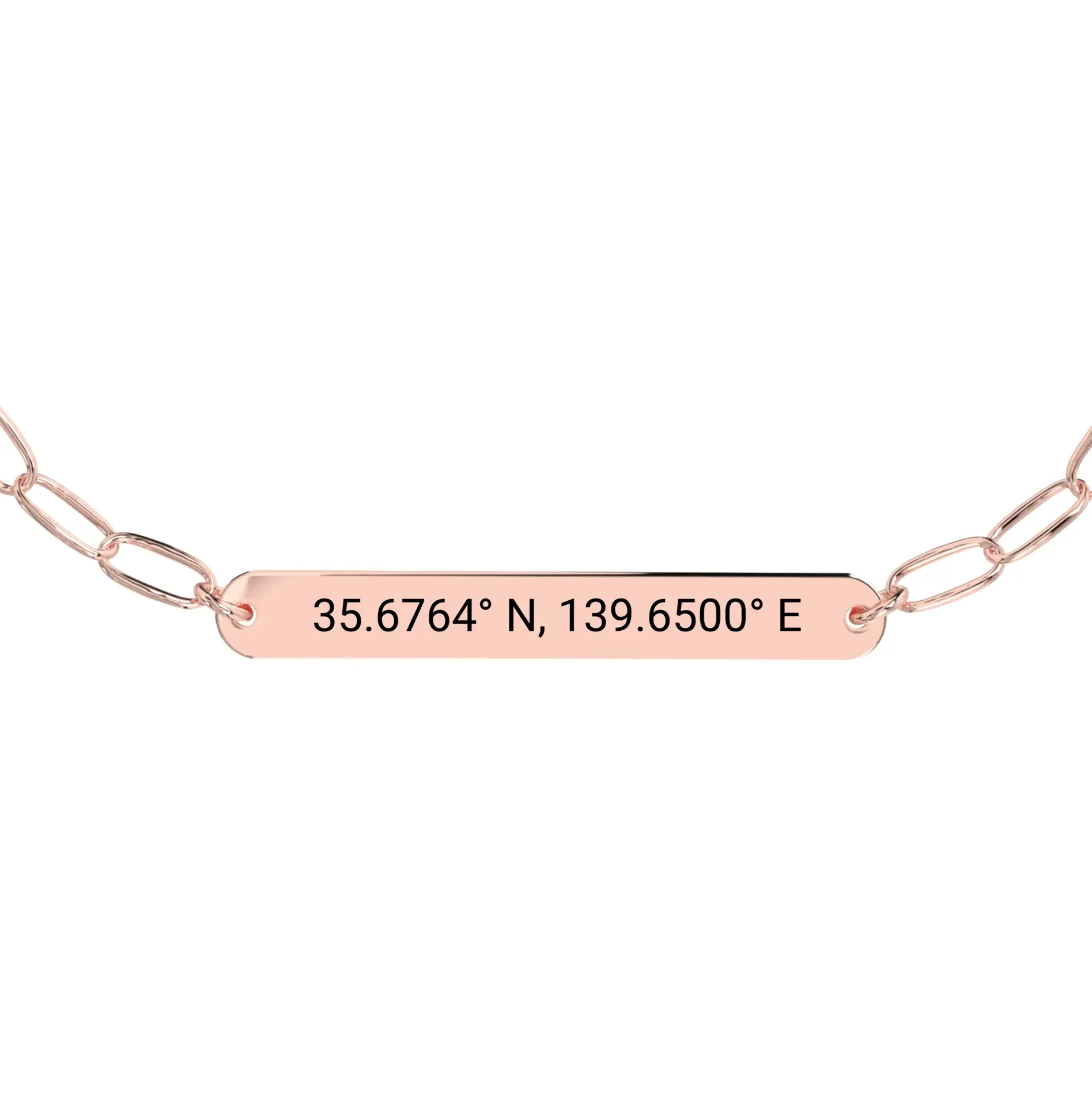 Coordinate Engraved Anklet/Bracelet - Image 5