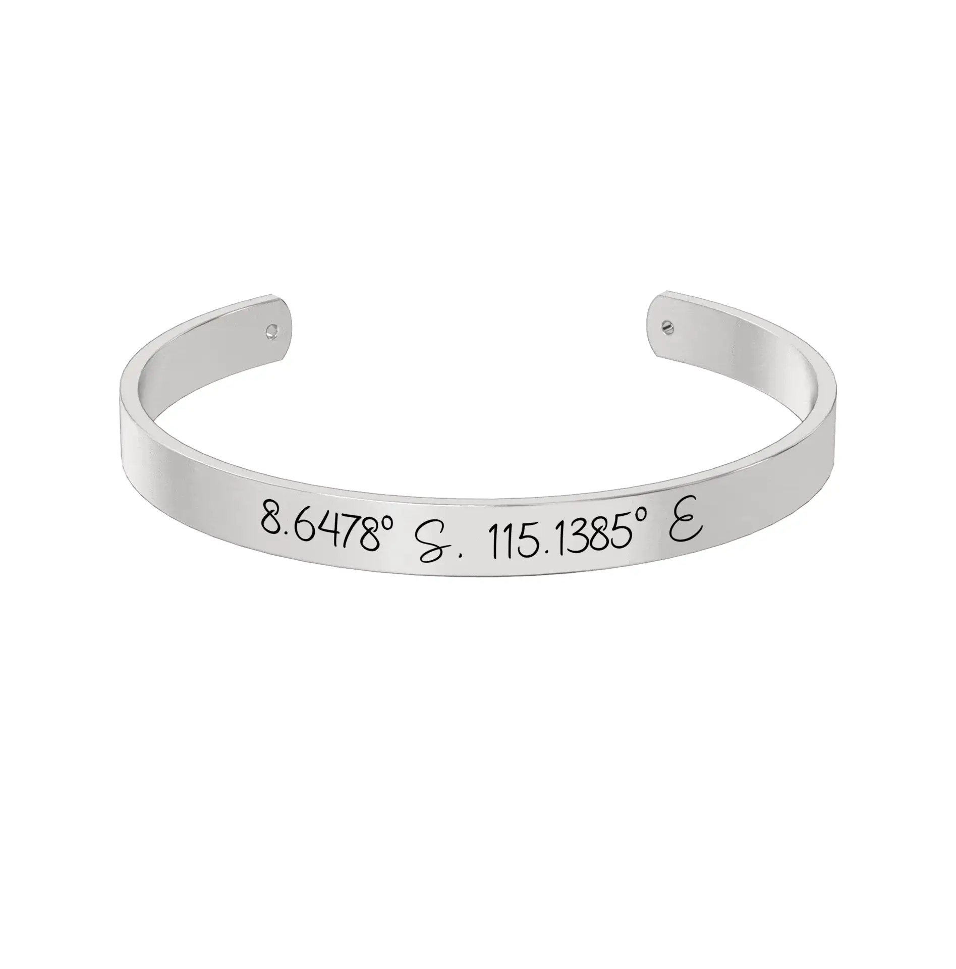 Coordinate Engraved Cuff - Image 4