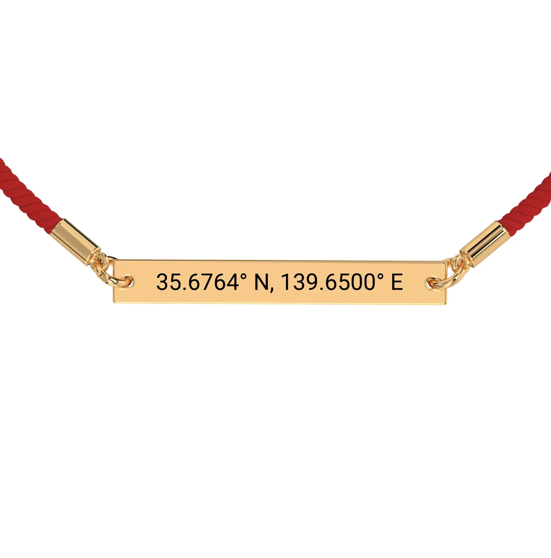 Coordinate Engraved Rope Bracelet - Image 11