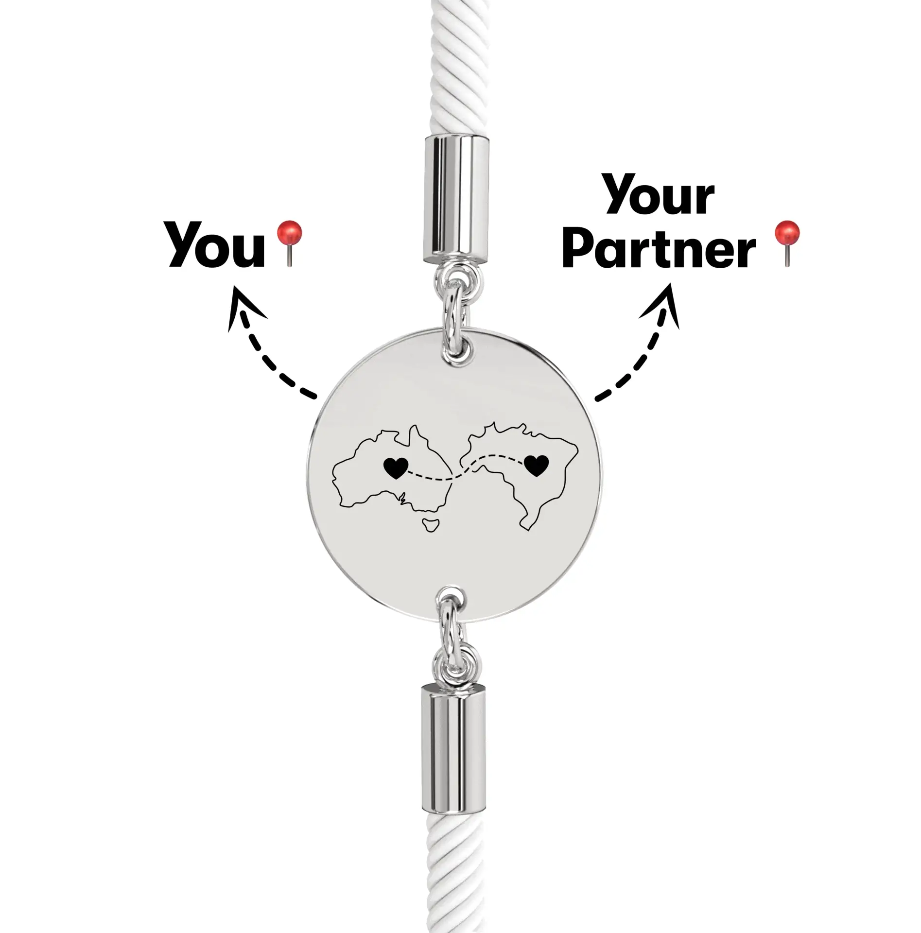 Long Distance Engraved Bracelet - Image 10