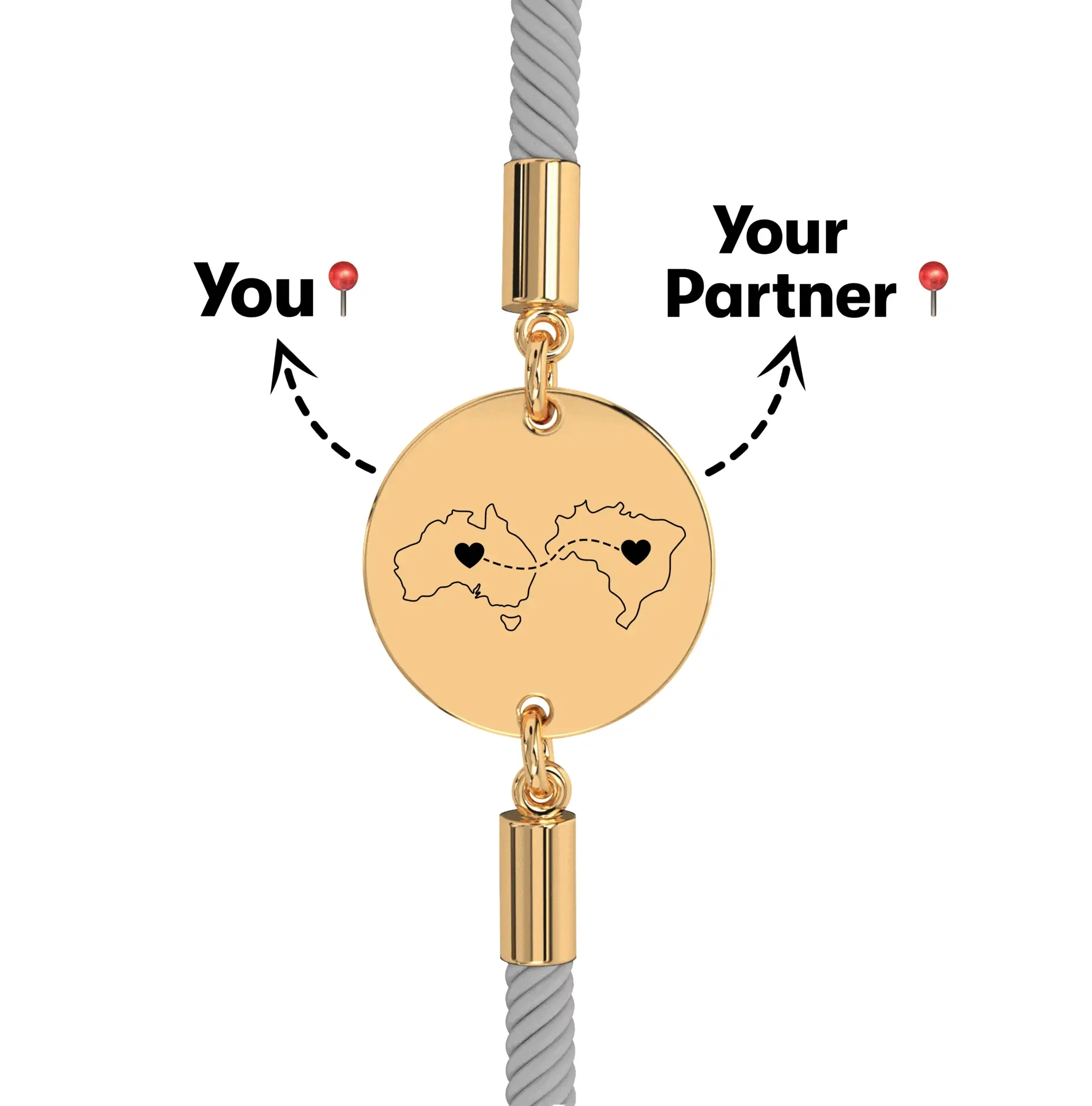 Long Distance Engraved Bracelet - Image 14