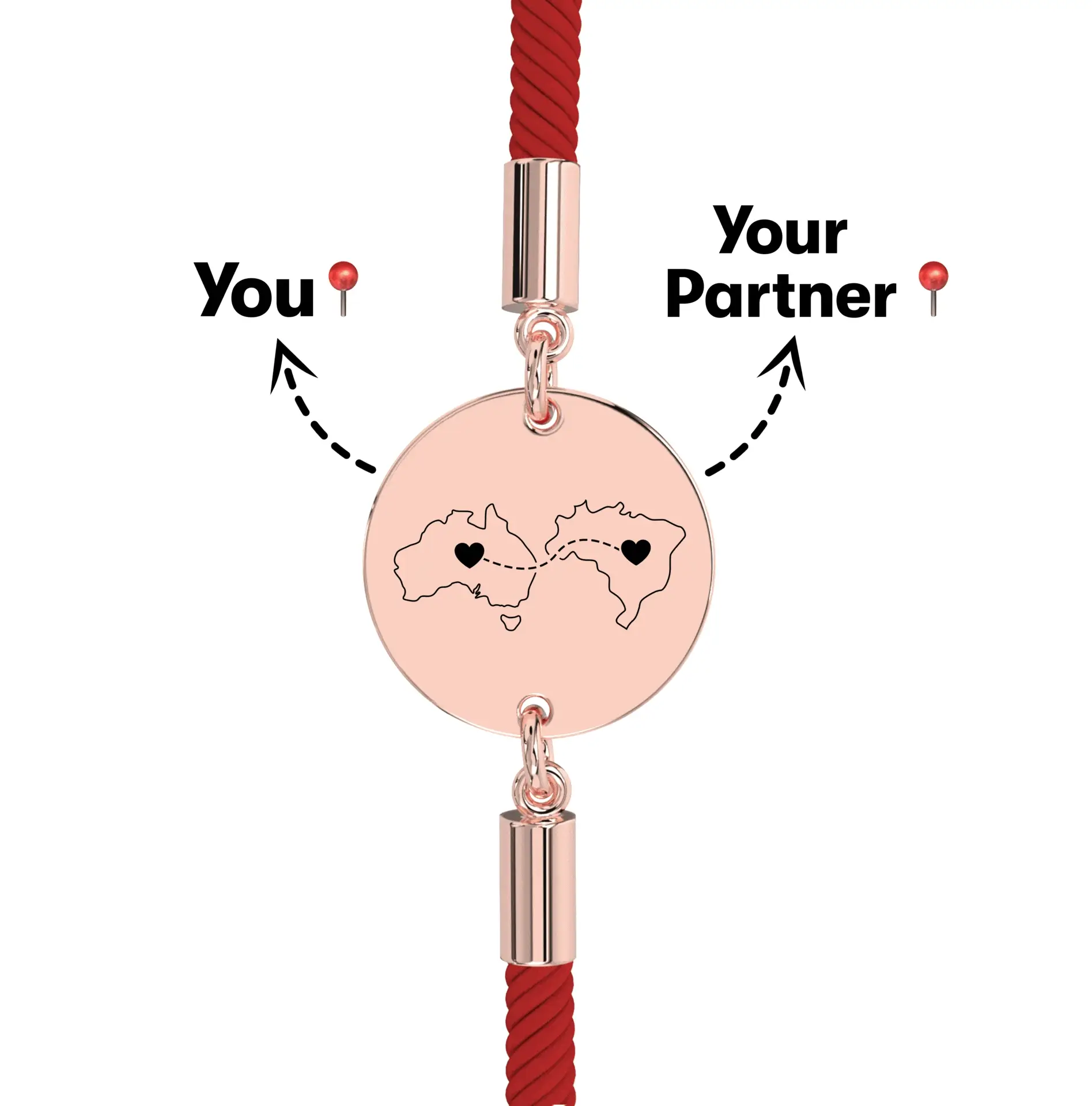 Long Distance Engraved Bracelet - Image 17