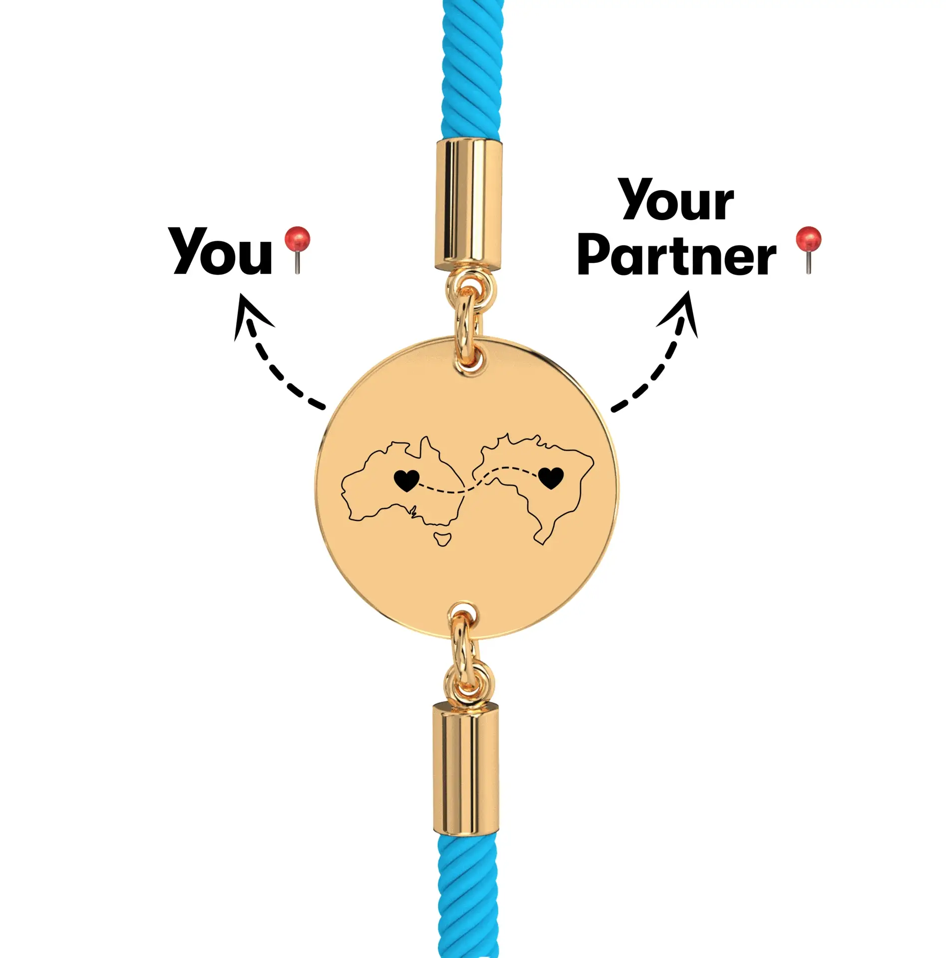 Long Distance Engraved Bracelet - Image 18