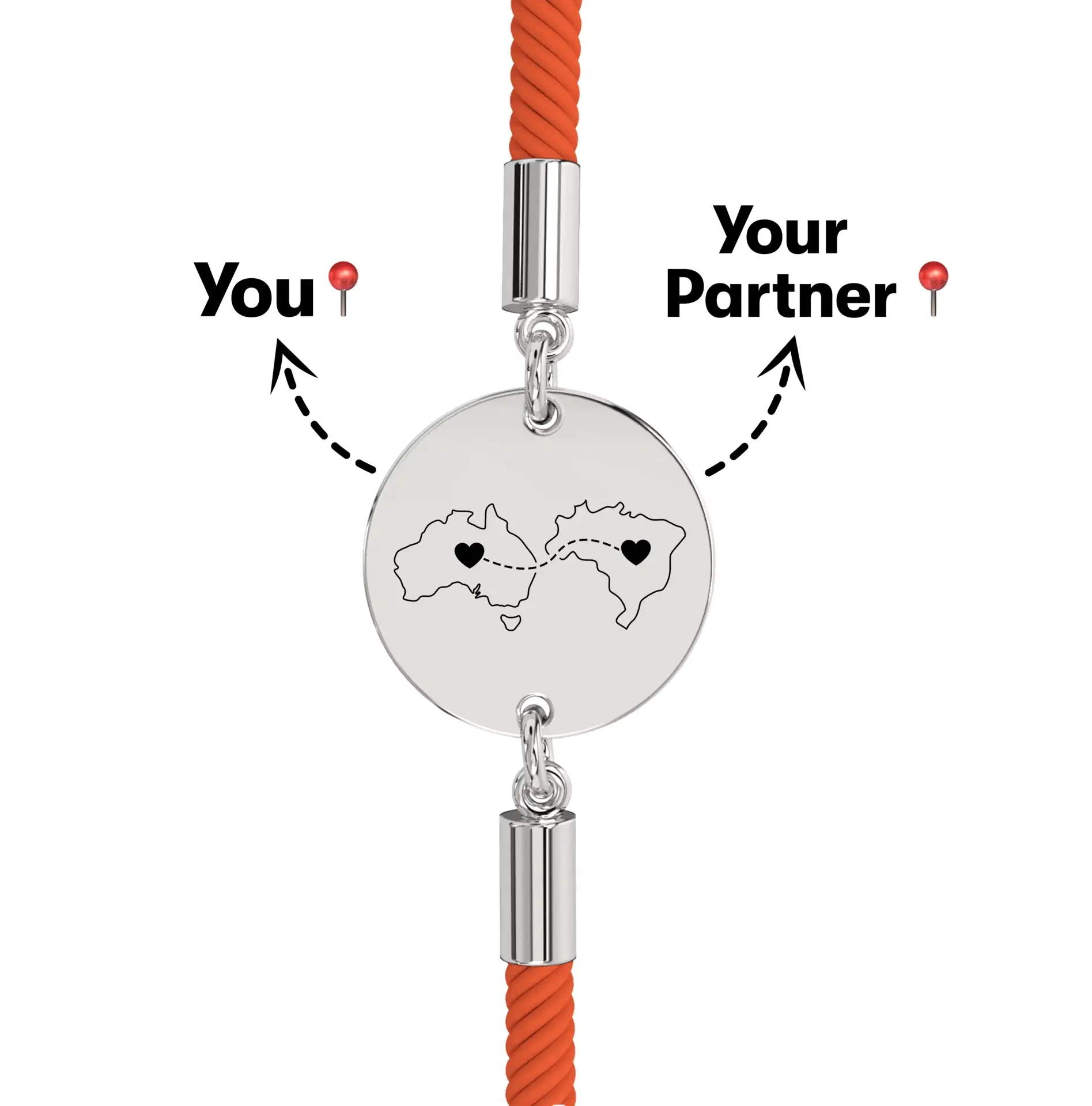 Long Distance Engraved Bracelet - Image 21