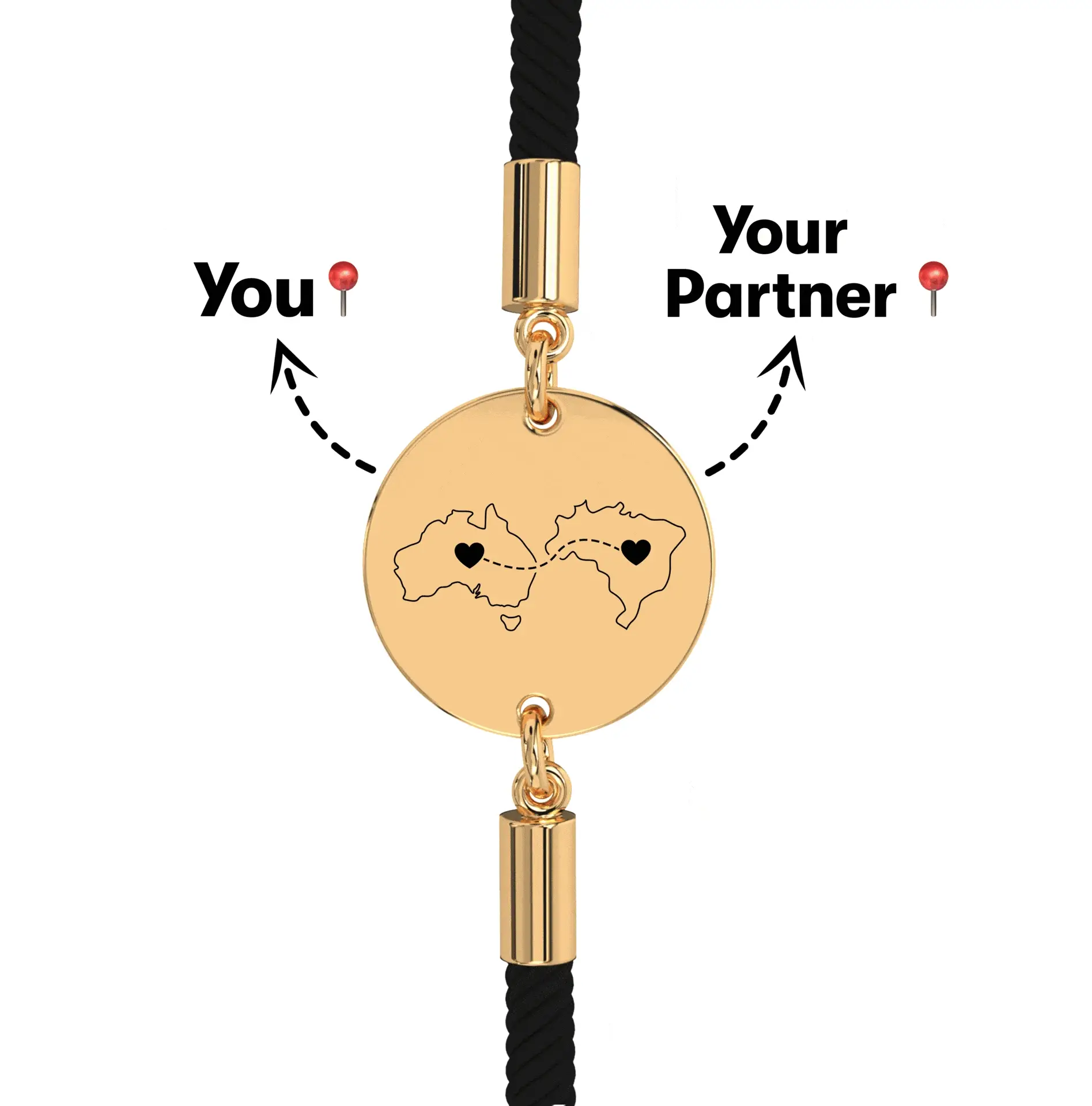 Long Distance Engraved Bracelet - Image 8