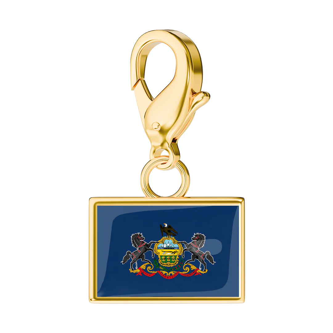 USA State Flag & Map Charms Set - Image 44